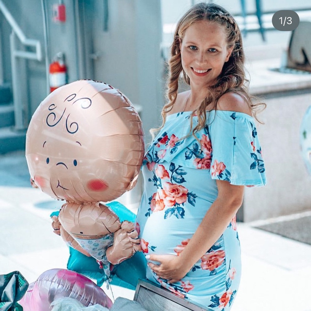 Pink blush Maternity Dress